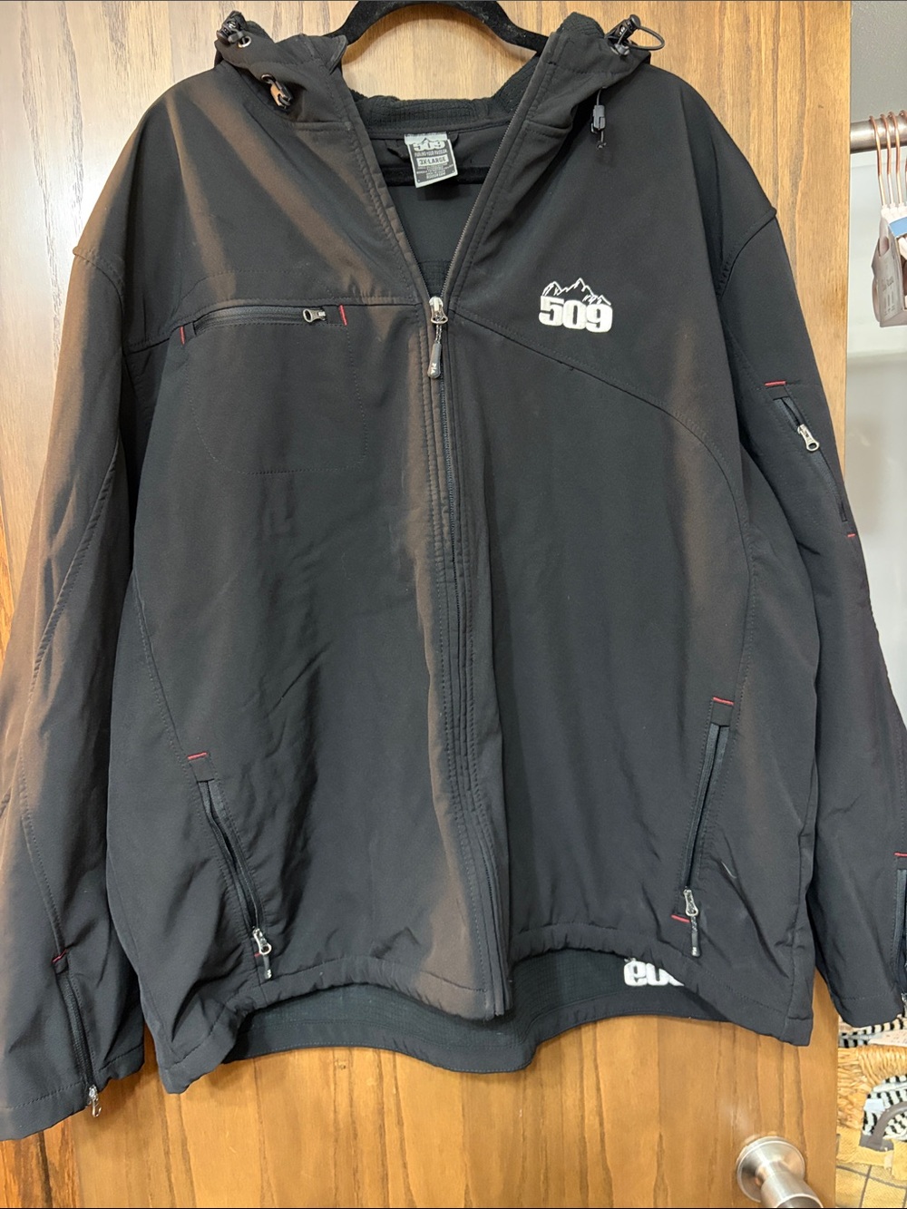 509 Men's Black Performance Hooded Shell Jacket
